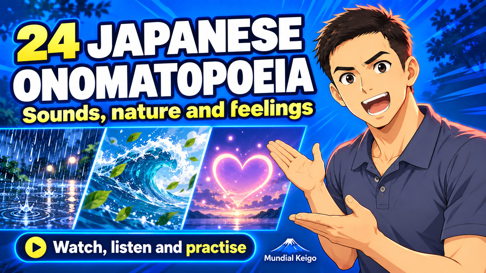 24 Japanese onomatopoeia: sounds, nature and feelings